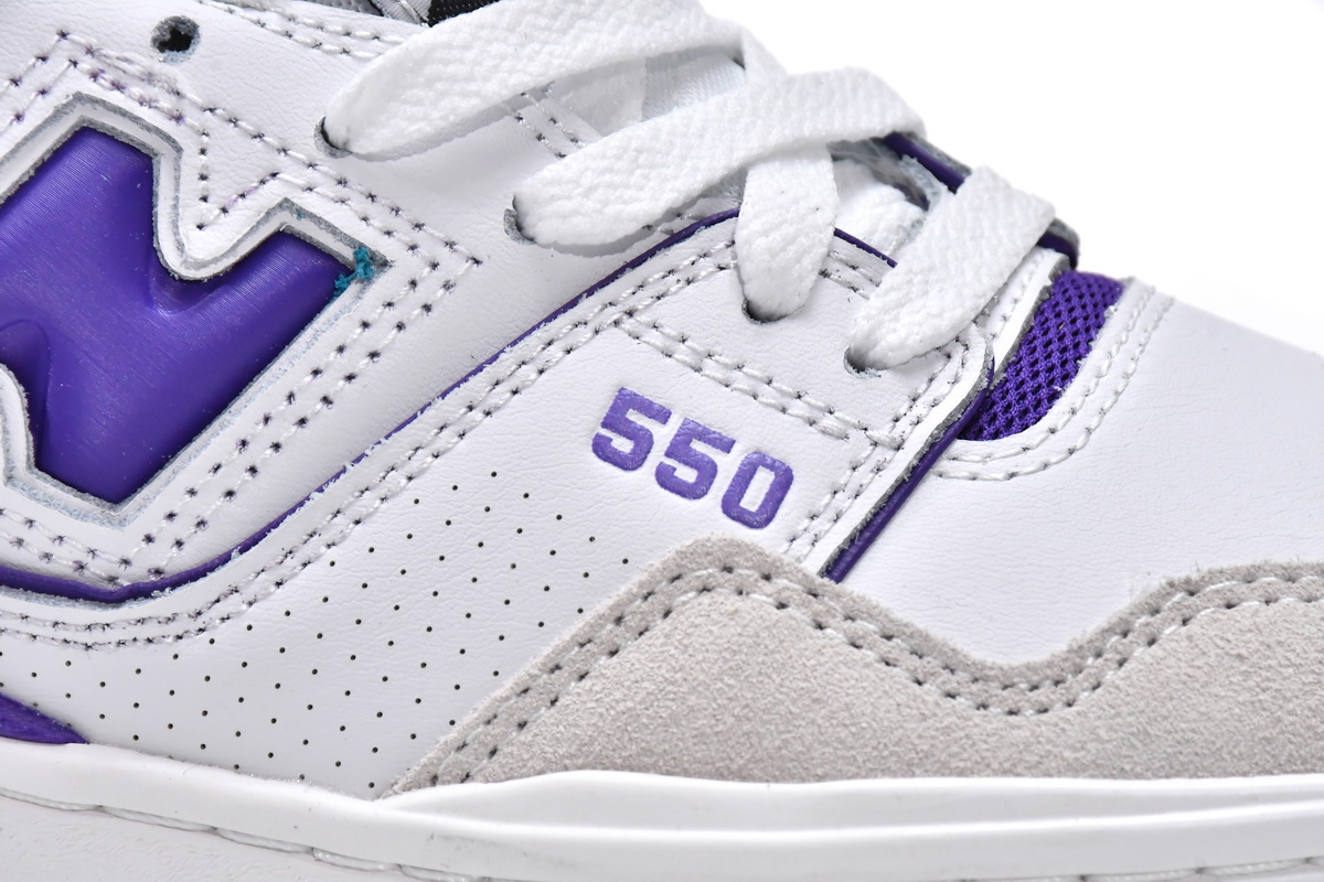 Replica New Balance Shoe BB550WR1 New Balance 550 White Purple