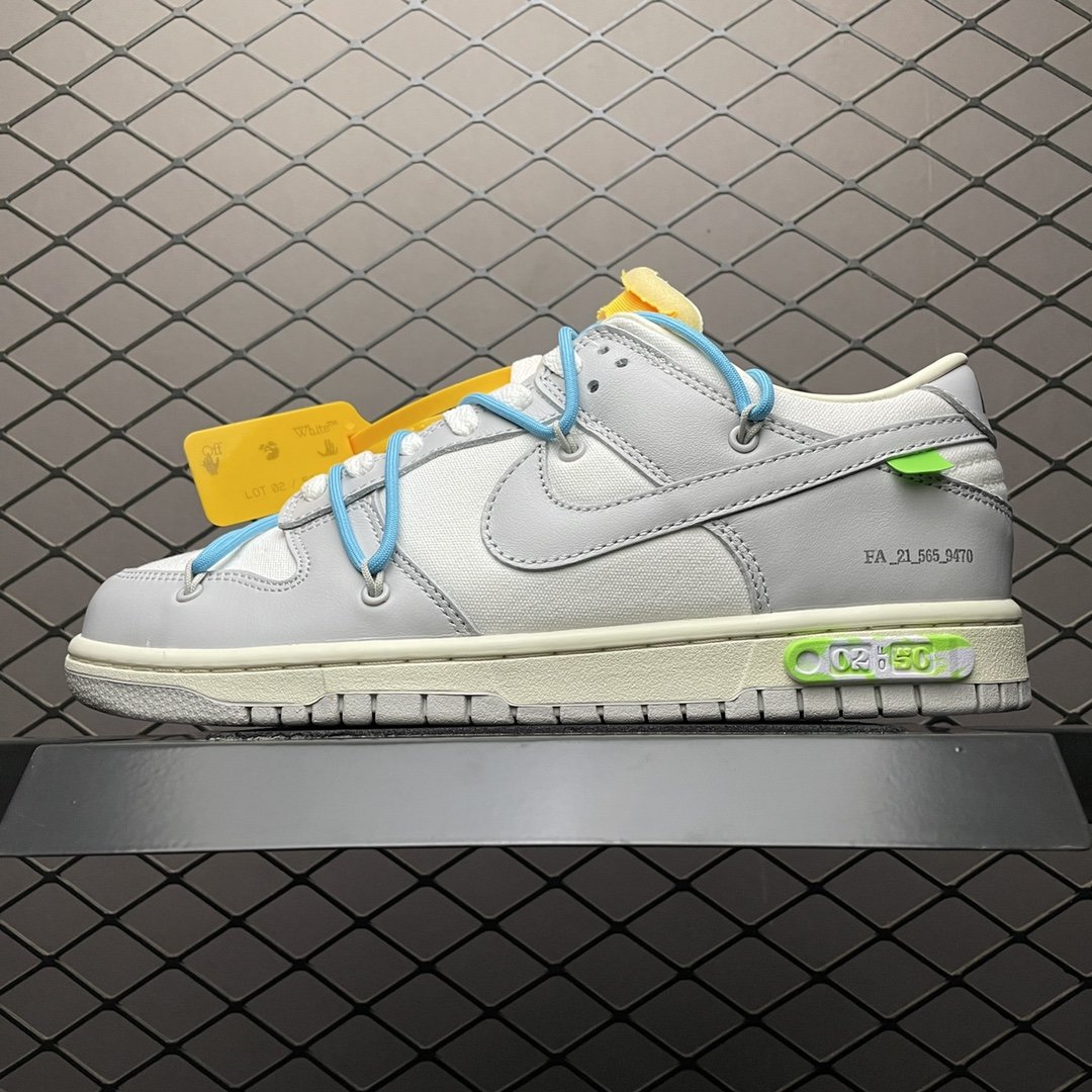 Replica OFF White Shoe Off-White x Nike Dunk OWThe 50 NO.2 DM1602-115 36-46 1004
