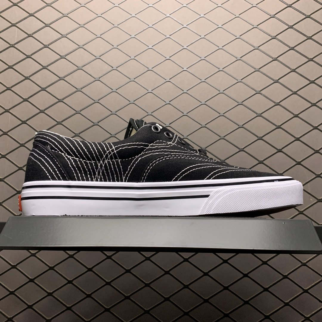 Replica Vans Shoe Vans Era 3ra BLACK WHITE 35-44