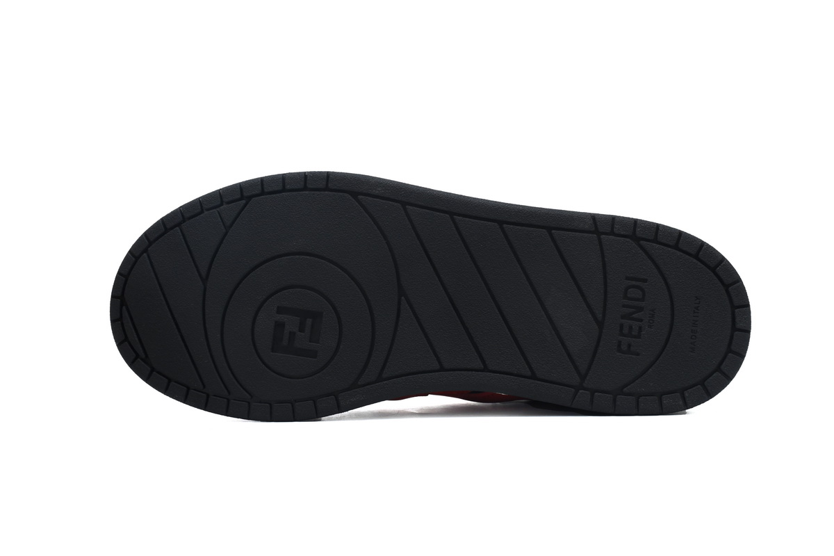 Replica Fendi Shoe  Fendi Match Grey Red