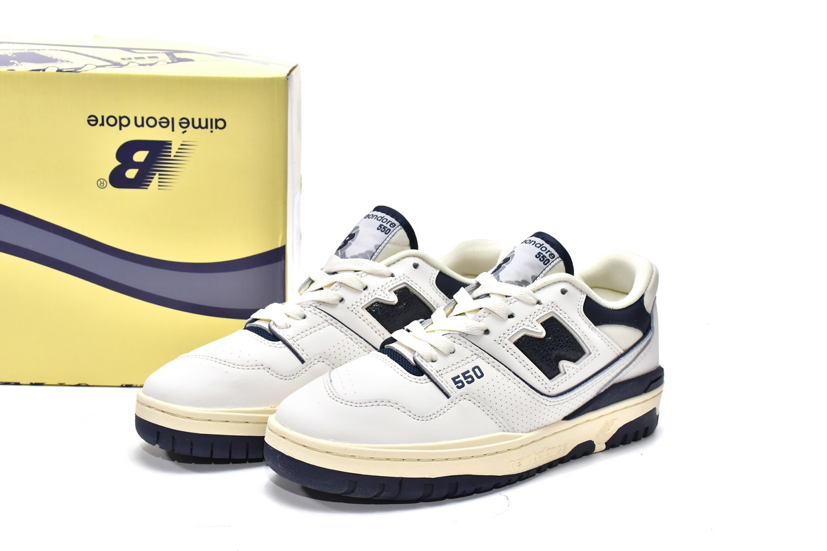 Replica New Balance Shoe BB550ALF Aim Leon Dore x New Balance 550 Navy