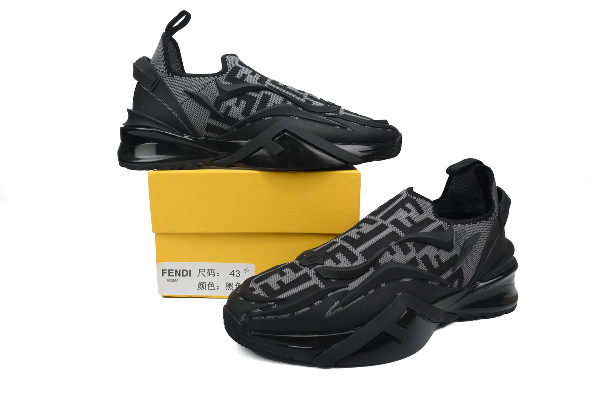 Replica Fendi Shoe Fendi Flow Grey