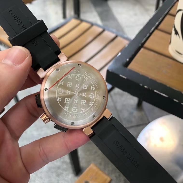 Replica LOUIS VUITTON LV 904l Stainless Steel Quartz Watch 41MM