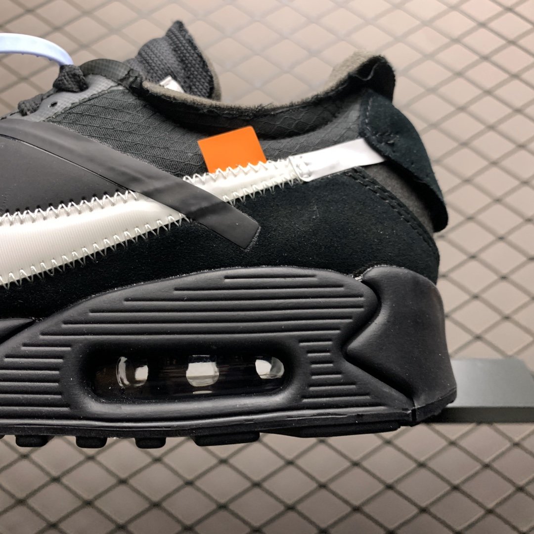 Replica OFF White Shoe OFF-White x Nike Air Max 90 OW AA7293-001 Size 36-46