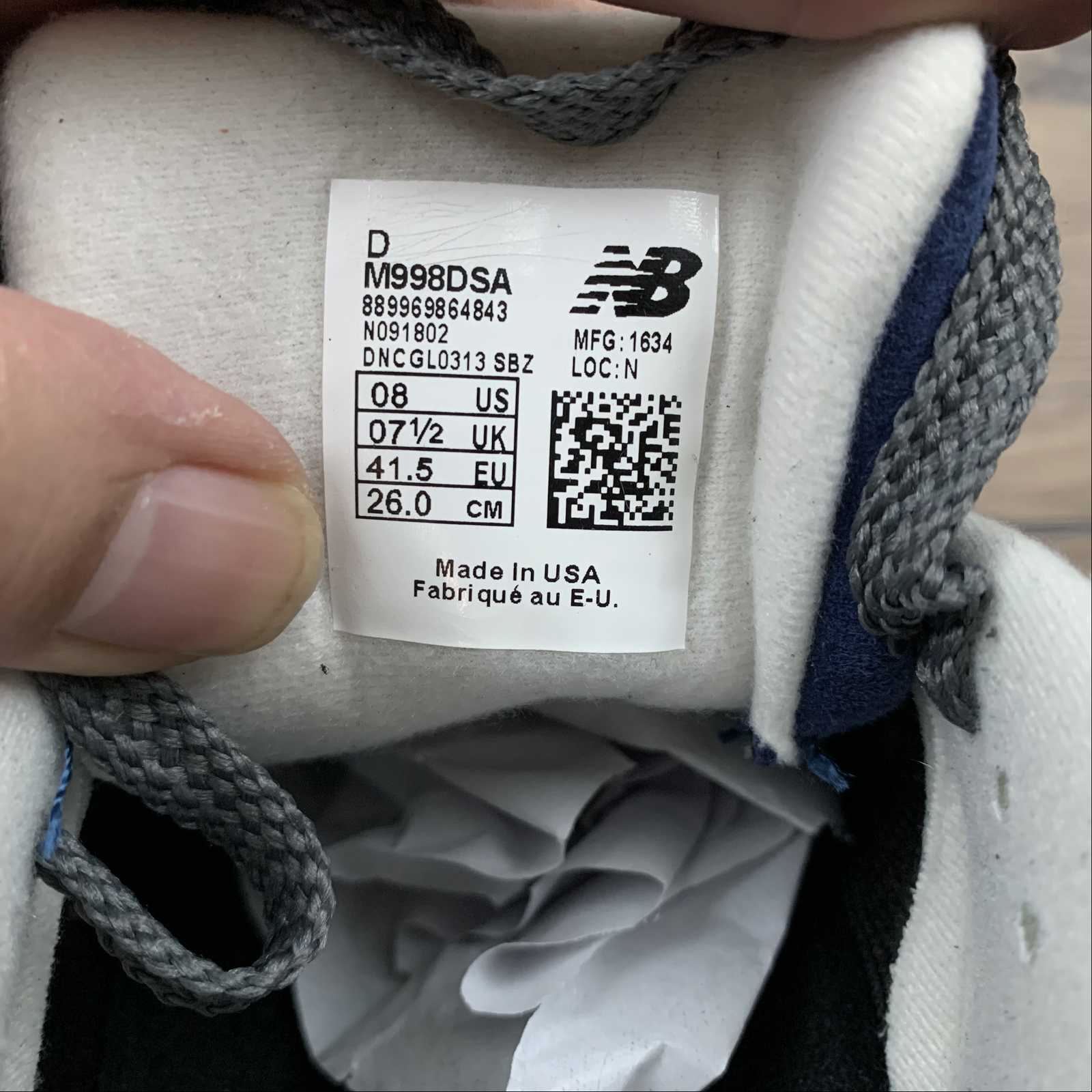 Replica New Balance Shoe New Balance NB998 M998DSA  39.5 40 40.5 41.5 42 42.5 43 44