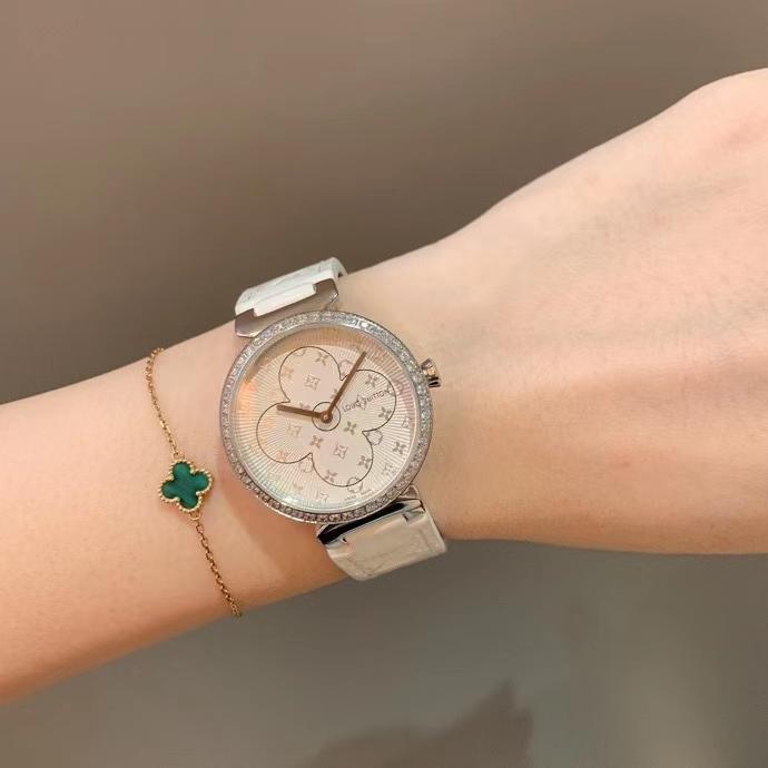 Replica LOUIS VUITTON LV 904l Stainless Steel Quartz Watch 33MM