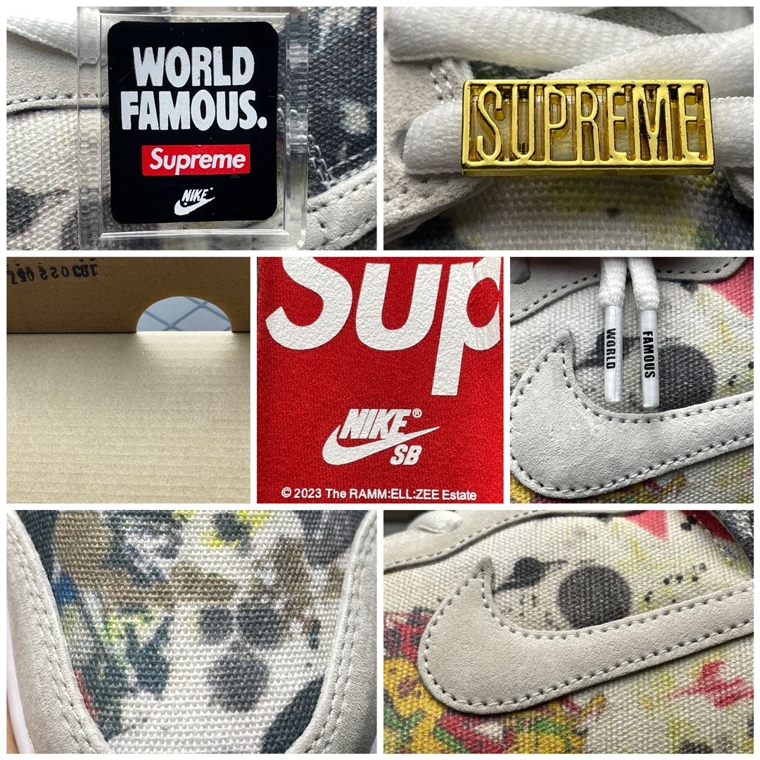 Replica Nike Dunk SB Shoe Supreme x Nike Dunk SB High Rammellzee Size 36-47.5