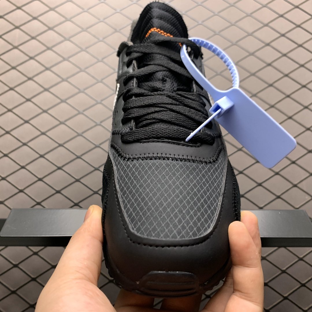 Replica OFF White Shoe OFF-White x Nike Air Max 90 OW AA7293-001 Size 36-46