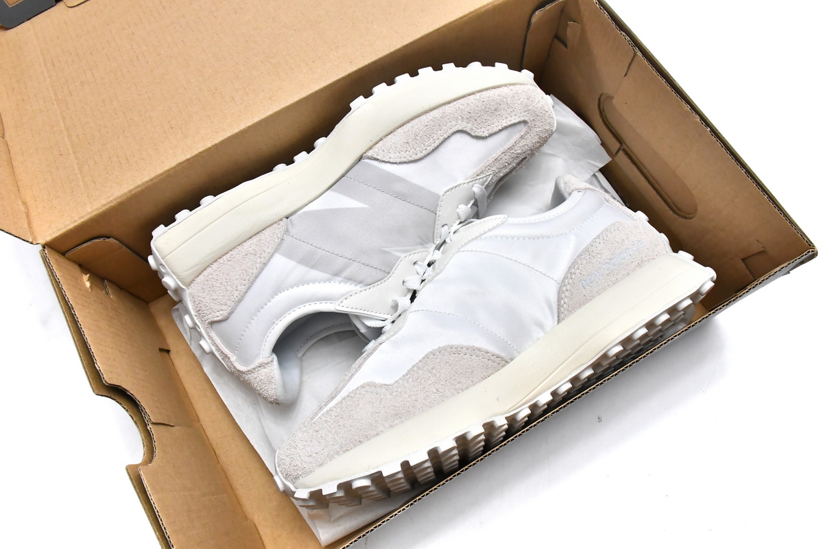 Replica New Balance Shoe WS327SFD New Balance 327 White Moonbeam