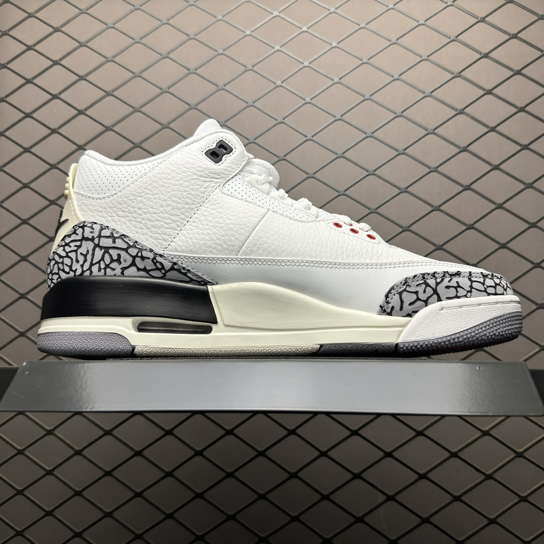 Replica Air Jordan Shoe Air Jordan 3 White Cement Reimagined AJ3 DN3707-100 SIZE 40-47.5