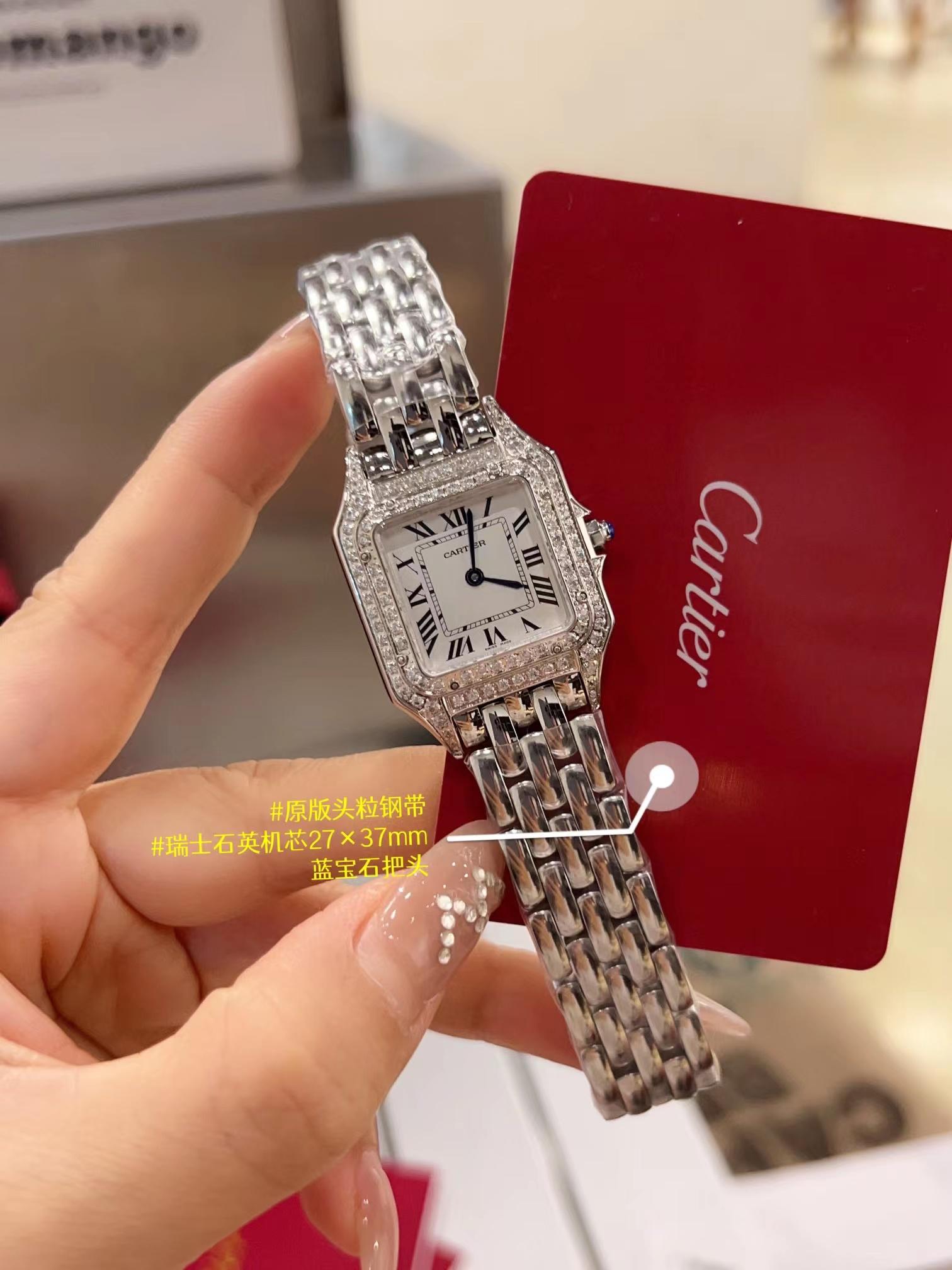 Replica Cartier Panthere 904l Stainless Steel Quartz Watch 27mm