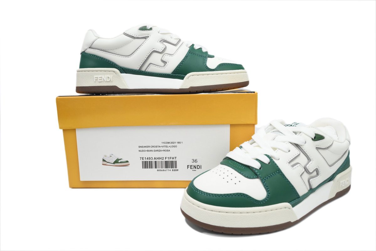 Replica Fendi Shoe Fendi Match White Green
