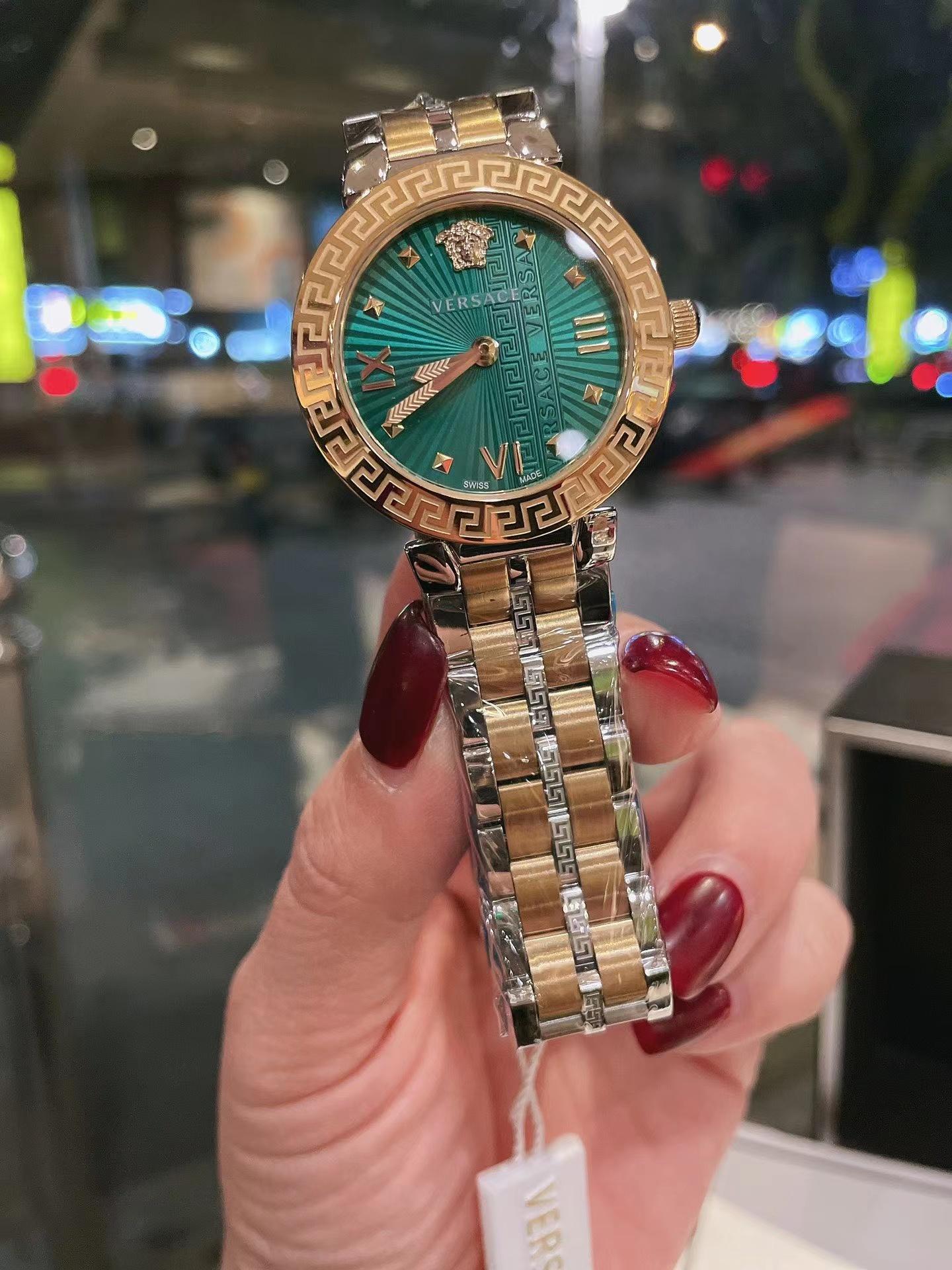 Replica Versace 904l Stainless Steel Quartz Watch 36MM