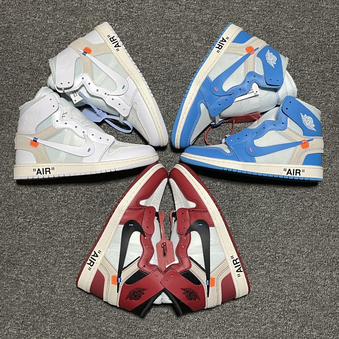 Replica OFF White Shoe Air Jordan 1 x Off-White UNC OW AQ0818-148 Size 36-47.5