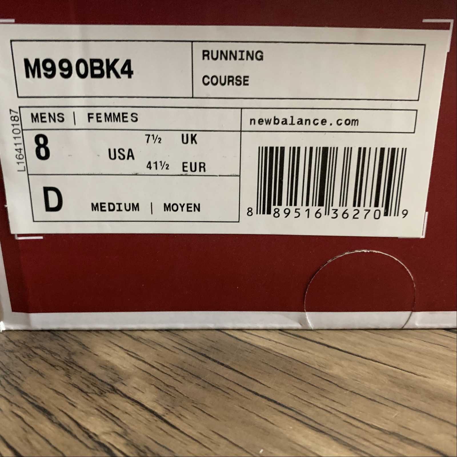 Replica New Balance Shoe New Balance NB990 M990BK4  36 37 37.5 38 38.5 39.5 40 40.5 41.5 42 4…
