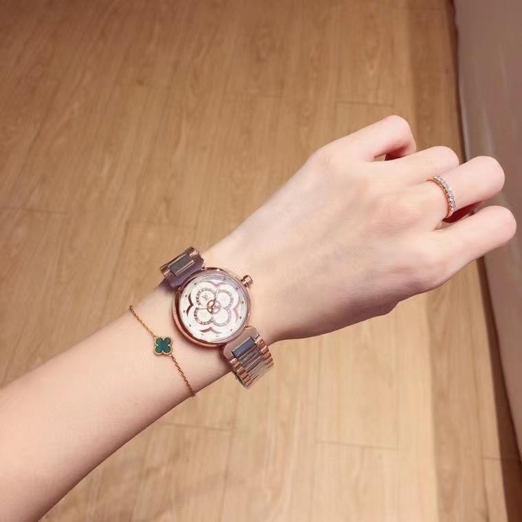 Replica LOUIS VUITTON LV 904l Stainless Steel Quartz Watch 33MM