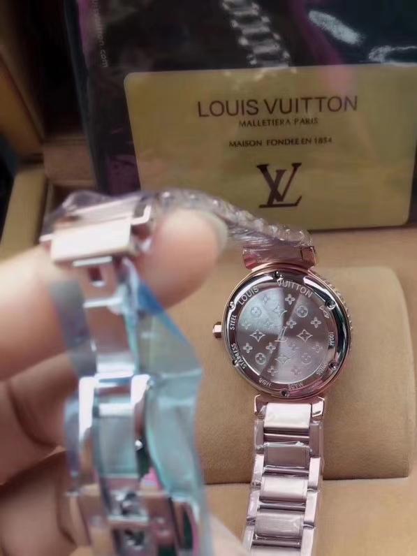 Replica LOUIS VUITTON LV 904l Stainless Steel Quartz Watch 33MM