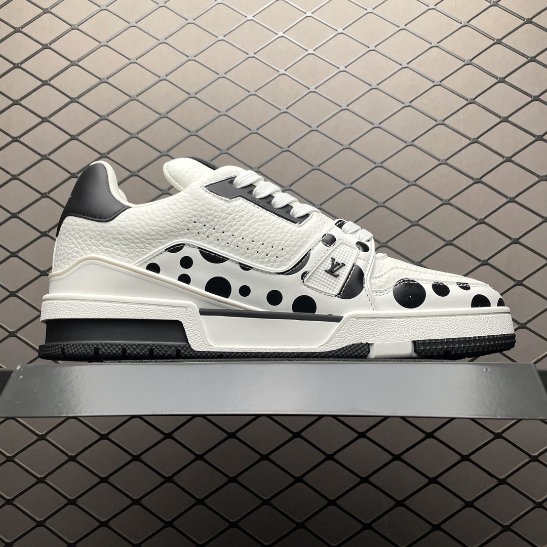 Replica Louis Vuitton Shoe Yayoi Kusama x Louis Vuitton LV Trainer Size 38-46