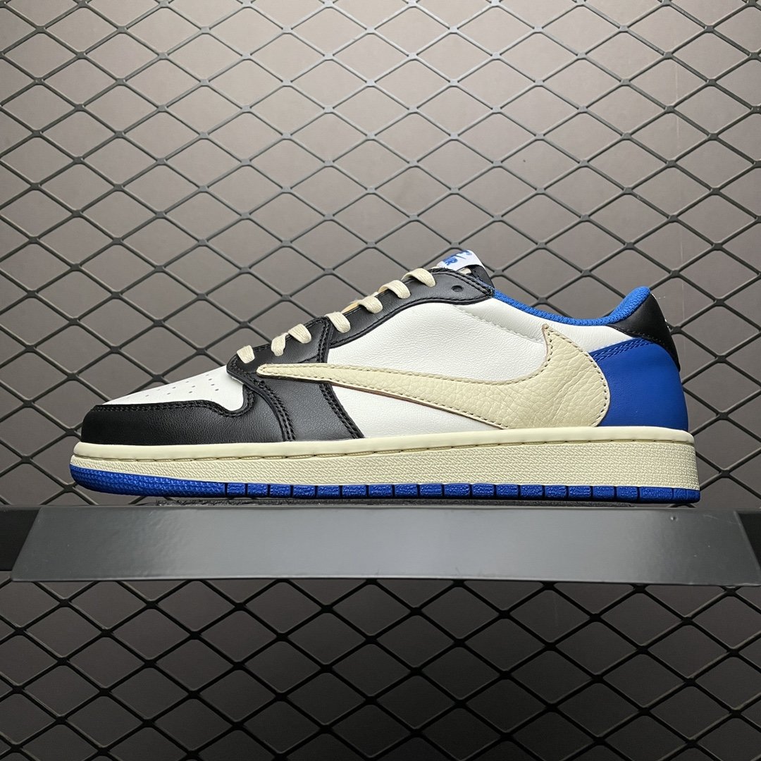 Replica Travis Scott Shoe Travis Scott x Air Jordan 1 Military Blue DM7866-140 40-47