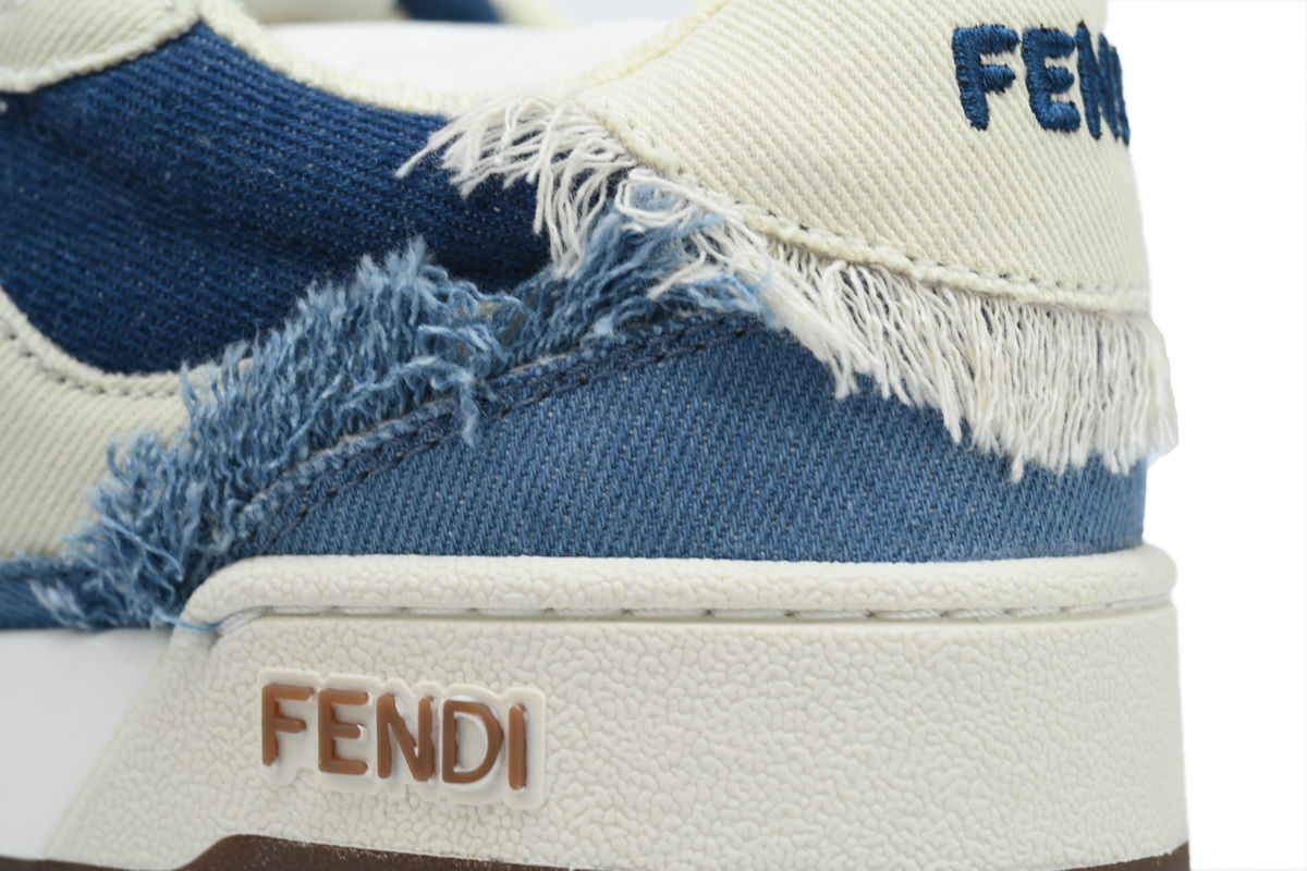 Replica Fendi Shoe Fendi Match Blue Cowboy