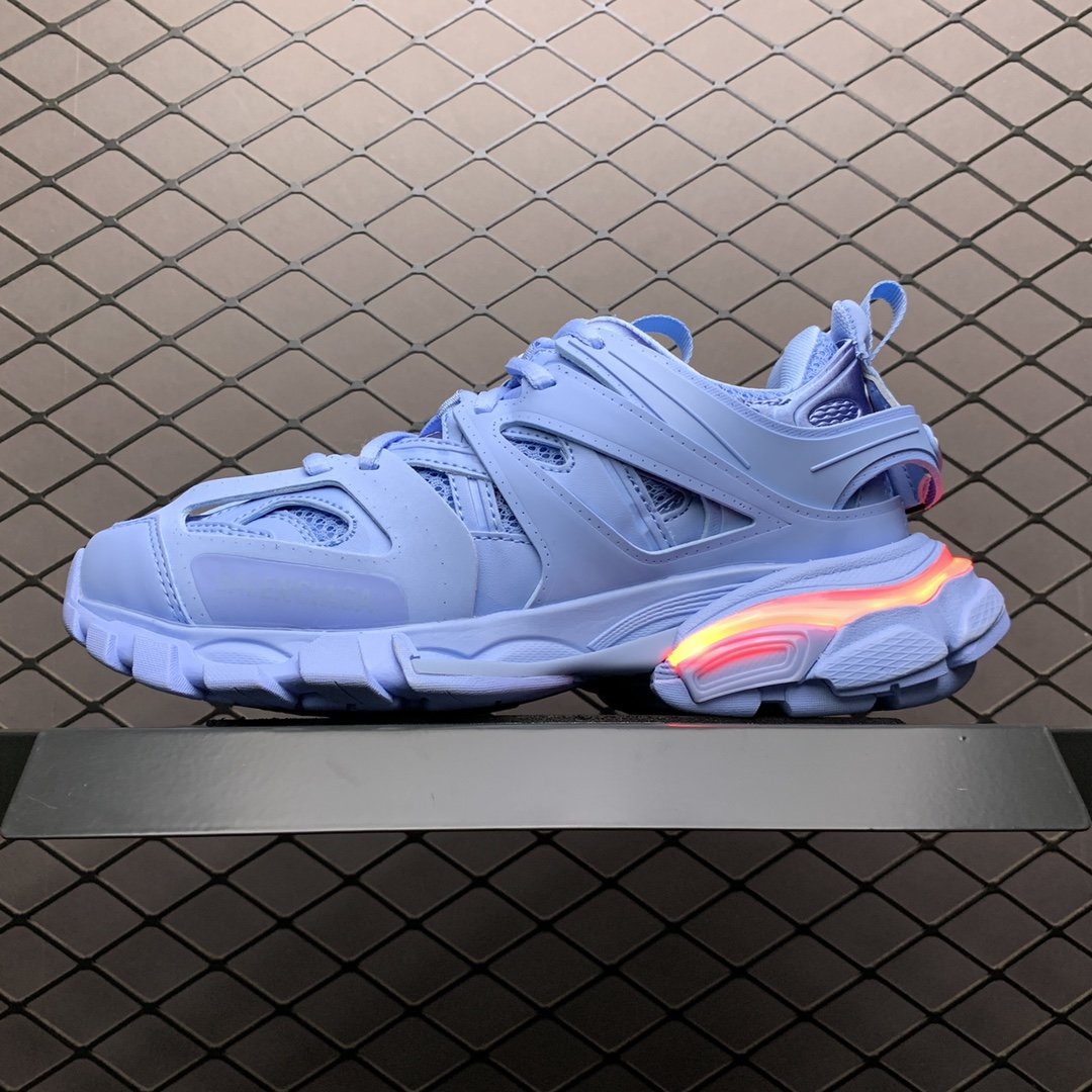 Replica Balenciaga Shoe Balenciaga Track LED Lights Blue 36-45
