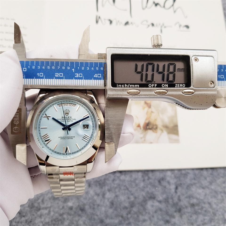 Replica Rolex DayDate 904l Stainless Steel Automatic Mechanical Watch 40mm
