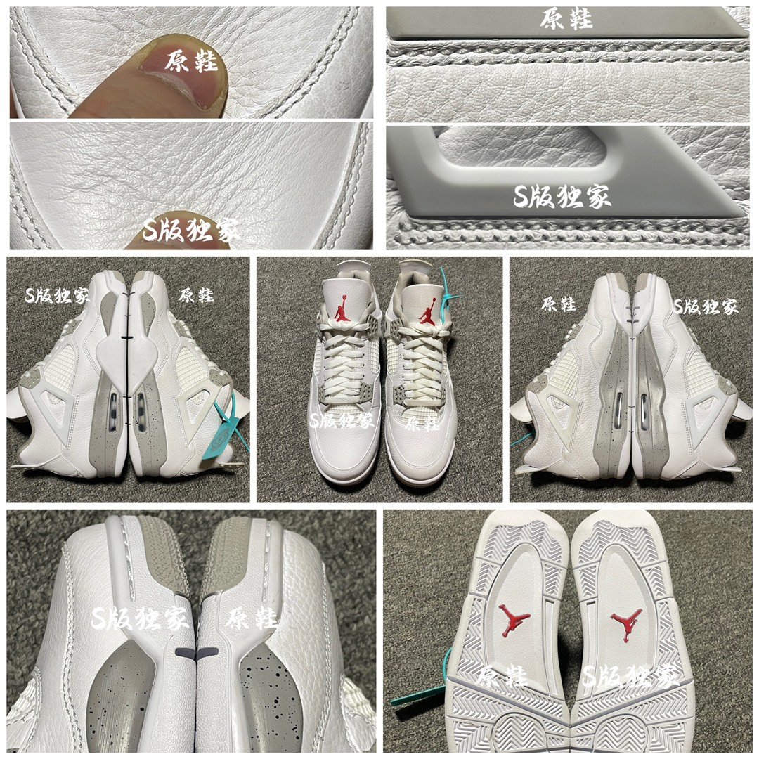 Replica Air Jordan Shoe Air Jordan 4 RetroTech White AJ4 CT8527-100 size 40-47.5