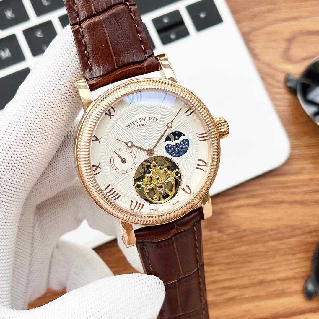 Replica Patek Philippe Tourbillon 904l Stainless Steel Automatic Mechanical Watch 43MM