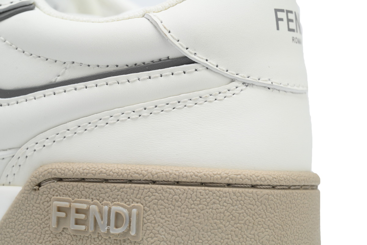 Replica Fendi Shoe Fendi Match White Silver