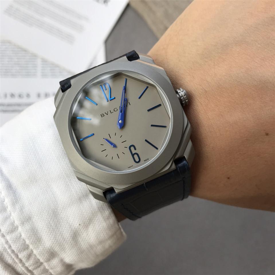 Replica BVLGARI 904l Stainless Steel Automatic Machine Watch 42MM