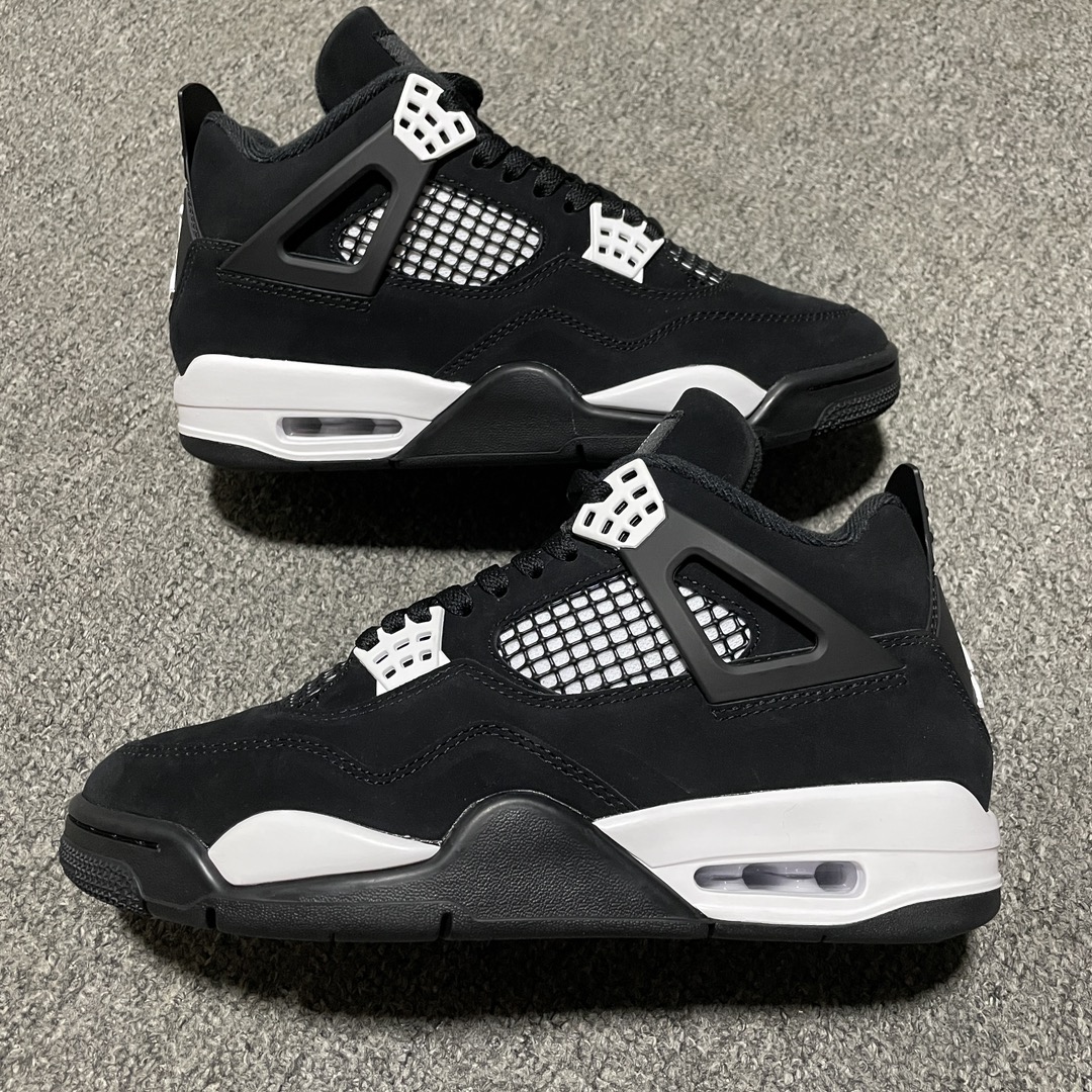 Replica Air Jordan Shoe  Air Jordan 4 Retro White Thunder AJ4 FQ8138-001