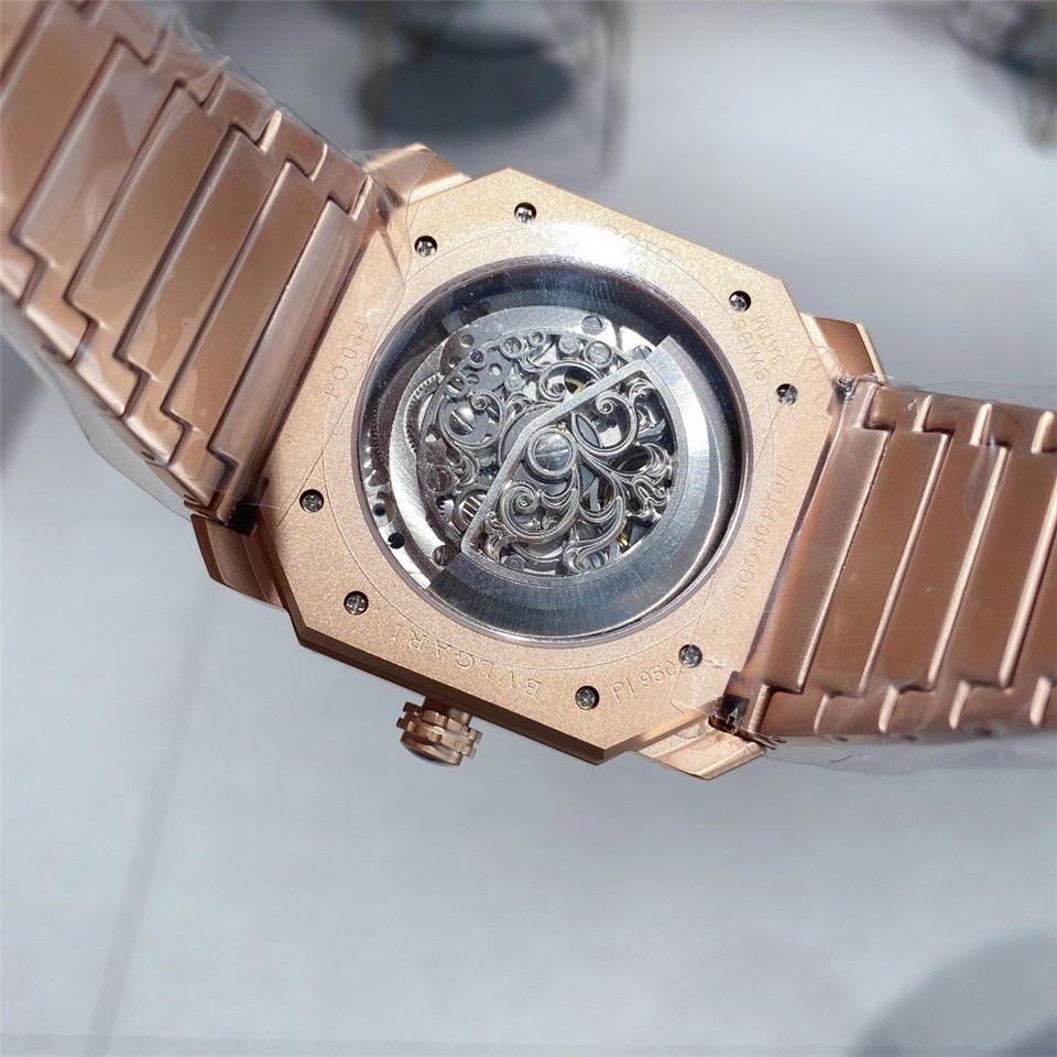 Replica BVLGARI 904l Stainless Steel Automatic Machine Watch 42MM