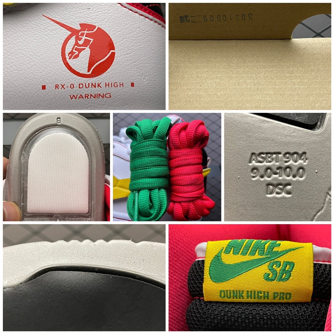 Replica Nike Dunk SB Shoe Gundamx Nike Dunk High Project Unicorn-RX-0 Swoosh DH7717-100 Size 36-46