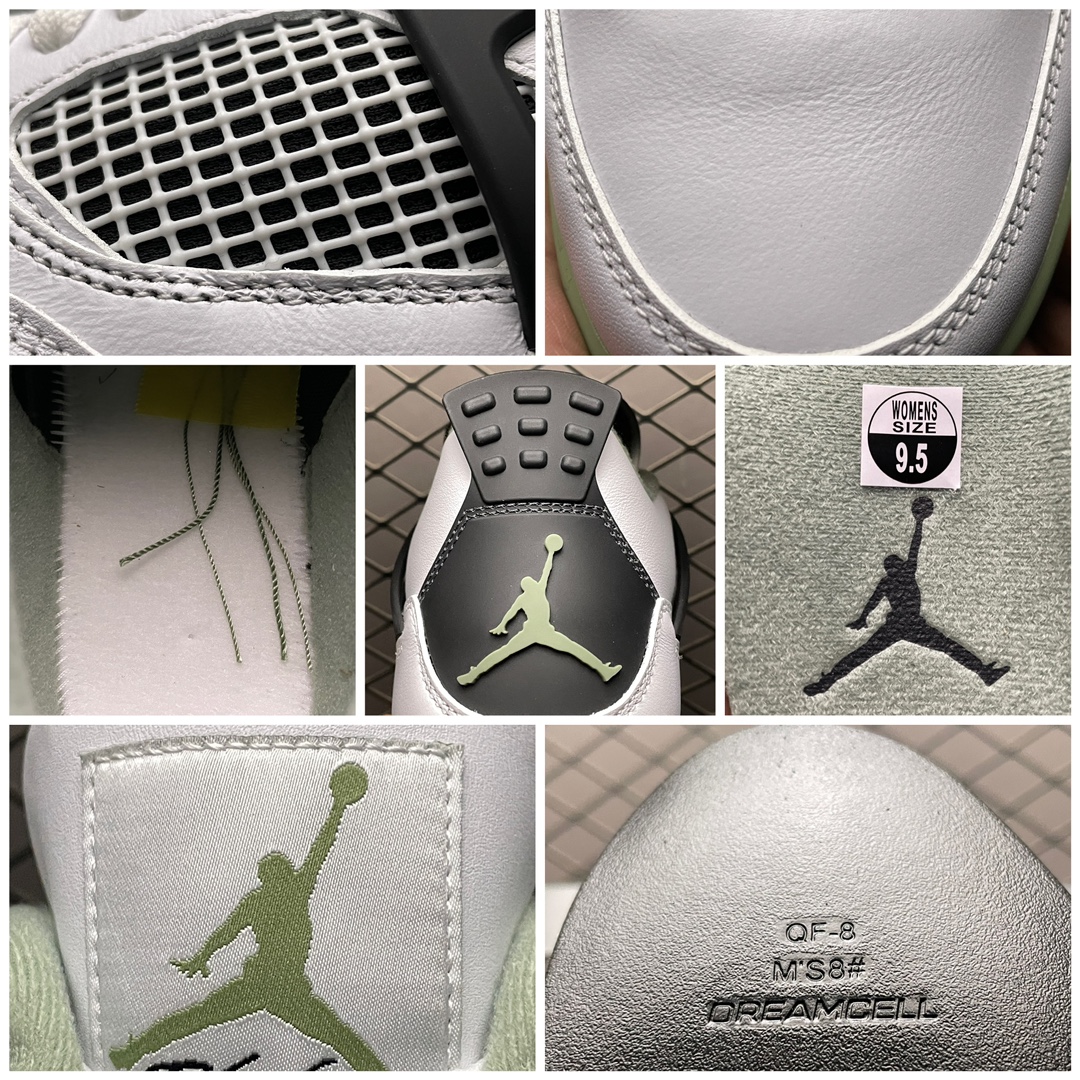 Replica Air Jordan Shoe Air Jordan 4 Oli Green AQ9129-129 Z Size 40-47.5