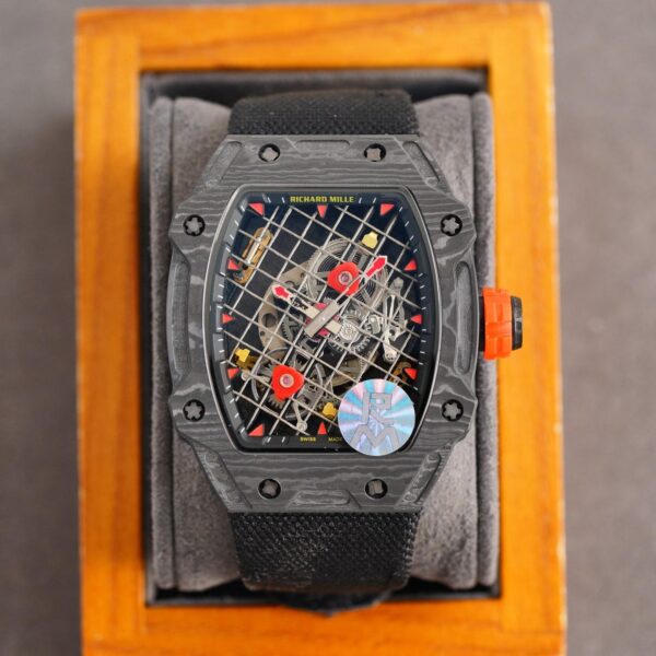 Replica Richard Mille Carbon Fiber Automatic Machine Watch 40MM