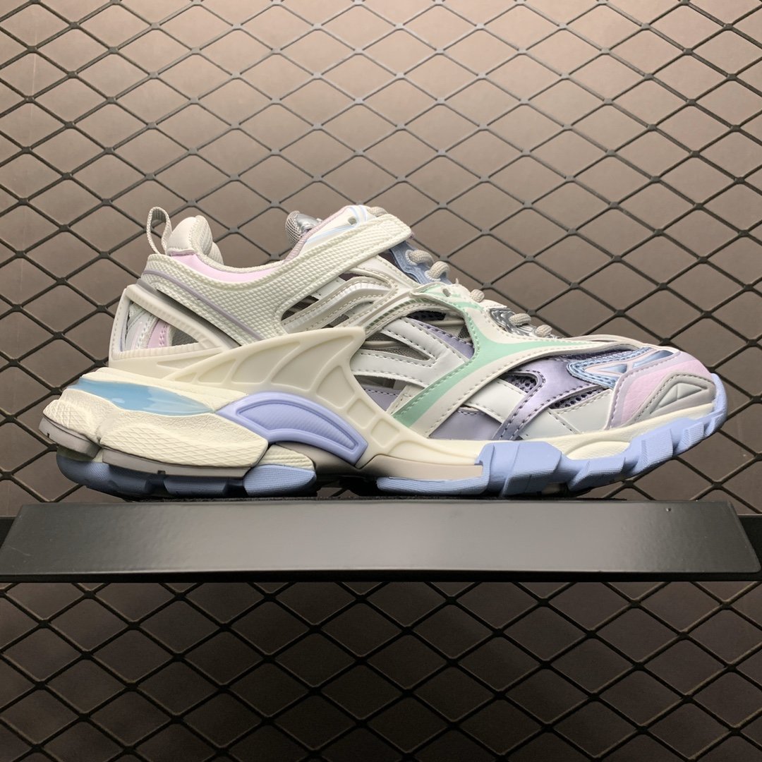 Replica Balenciaga Shoe Balenciaga Track 2 Gray Blue Size 35-45