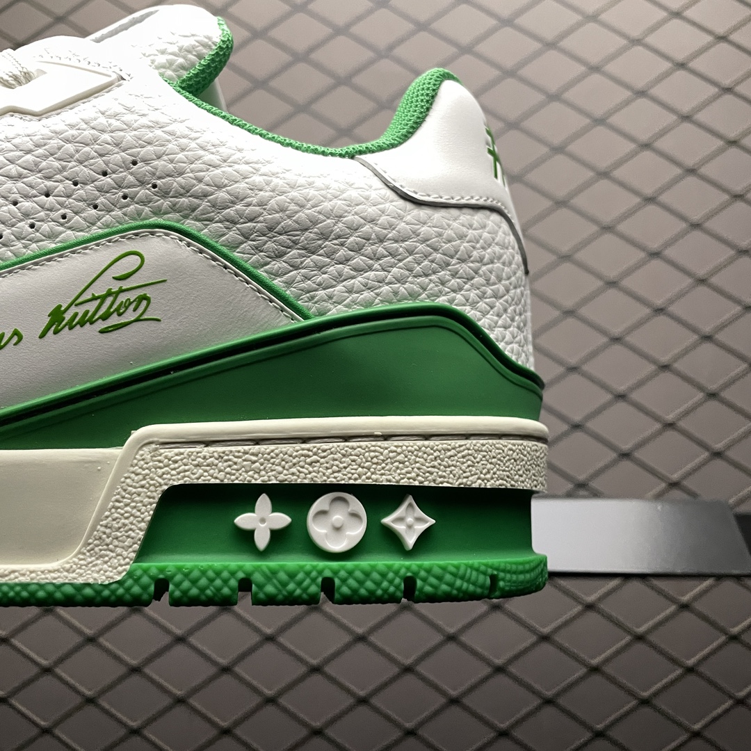 Replica Louis Vuitton Shoe Louis Vuitton LV Trainer Size 38-45 White Green