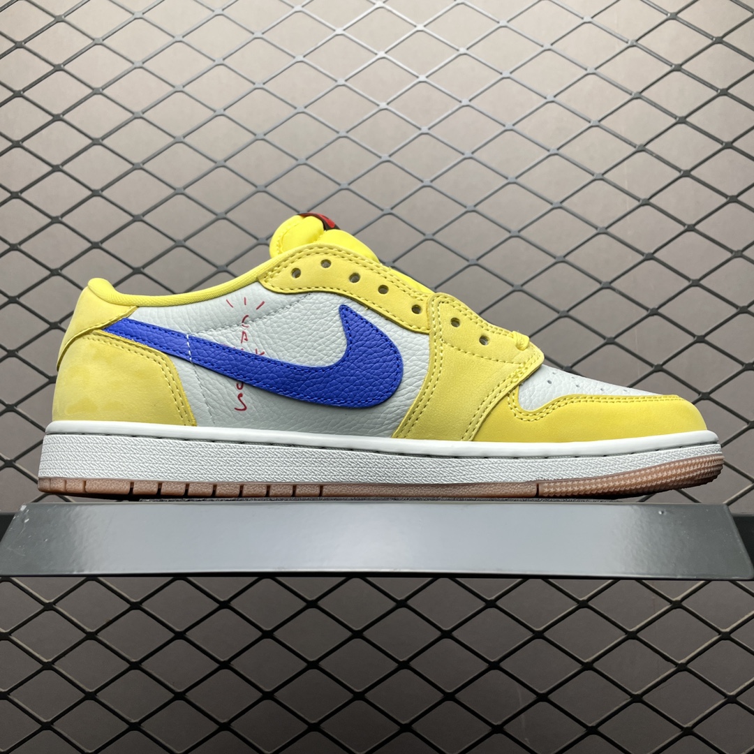 Replica Air Jordan Shoe Travis Scott x Air Jordan 1 AJ1 TS DZ4137-700 Size 36-48.5
