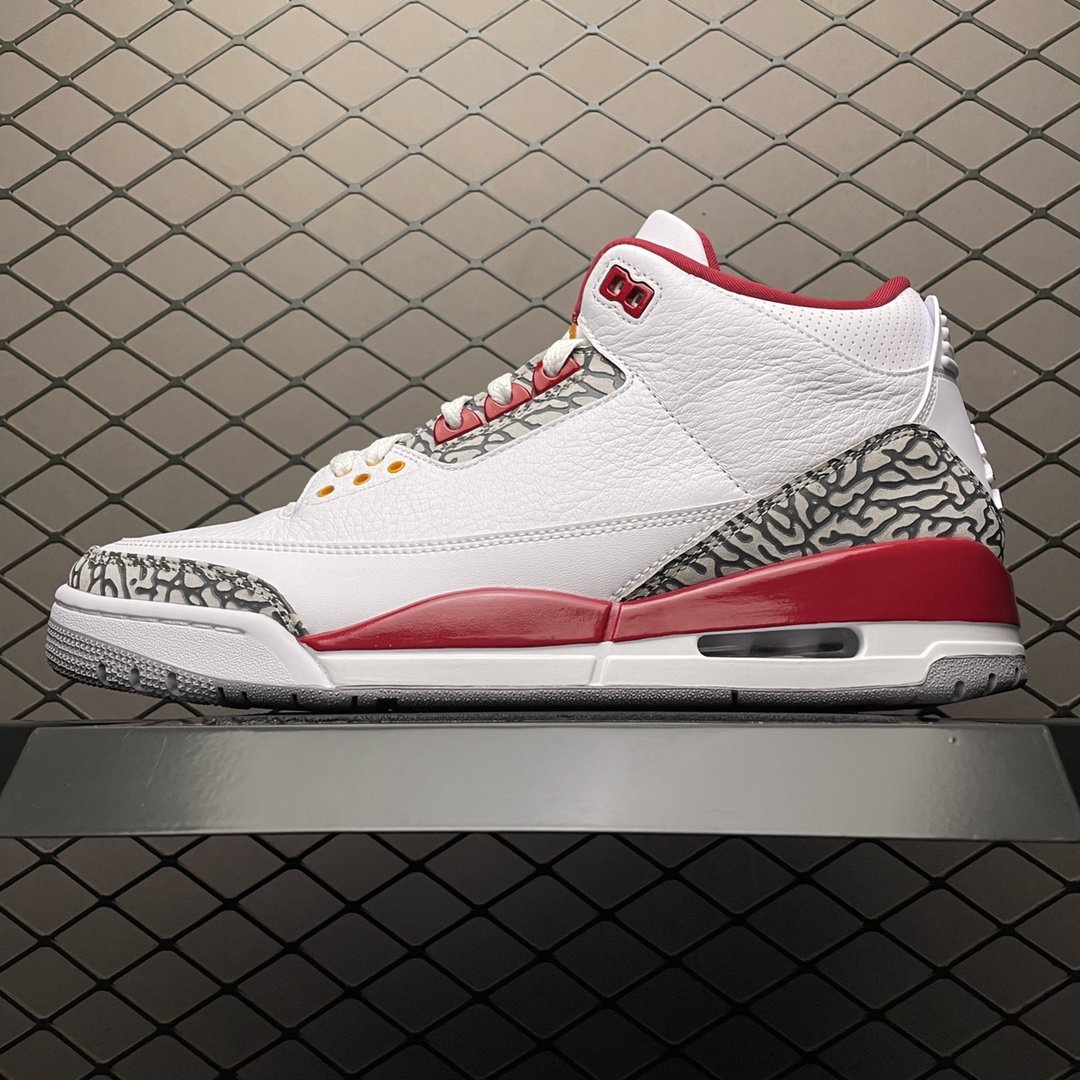 Replica Air Jordan Shoe Air Jordan 3Cardinal RedAJ3 CT8532-126 Size 40.5-47.5