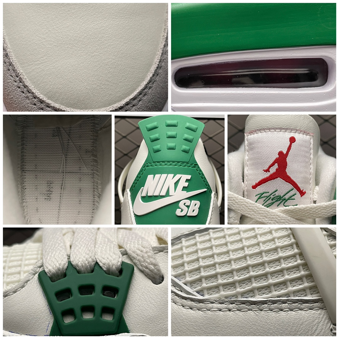 Replica Air Jordan Shoe SB x Air Jordan 4 Pine GreenDR5415-103 Size 40-47.5