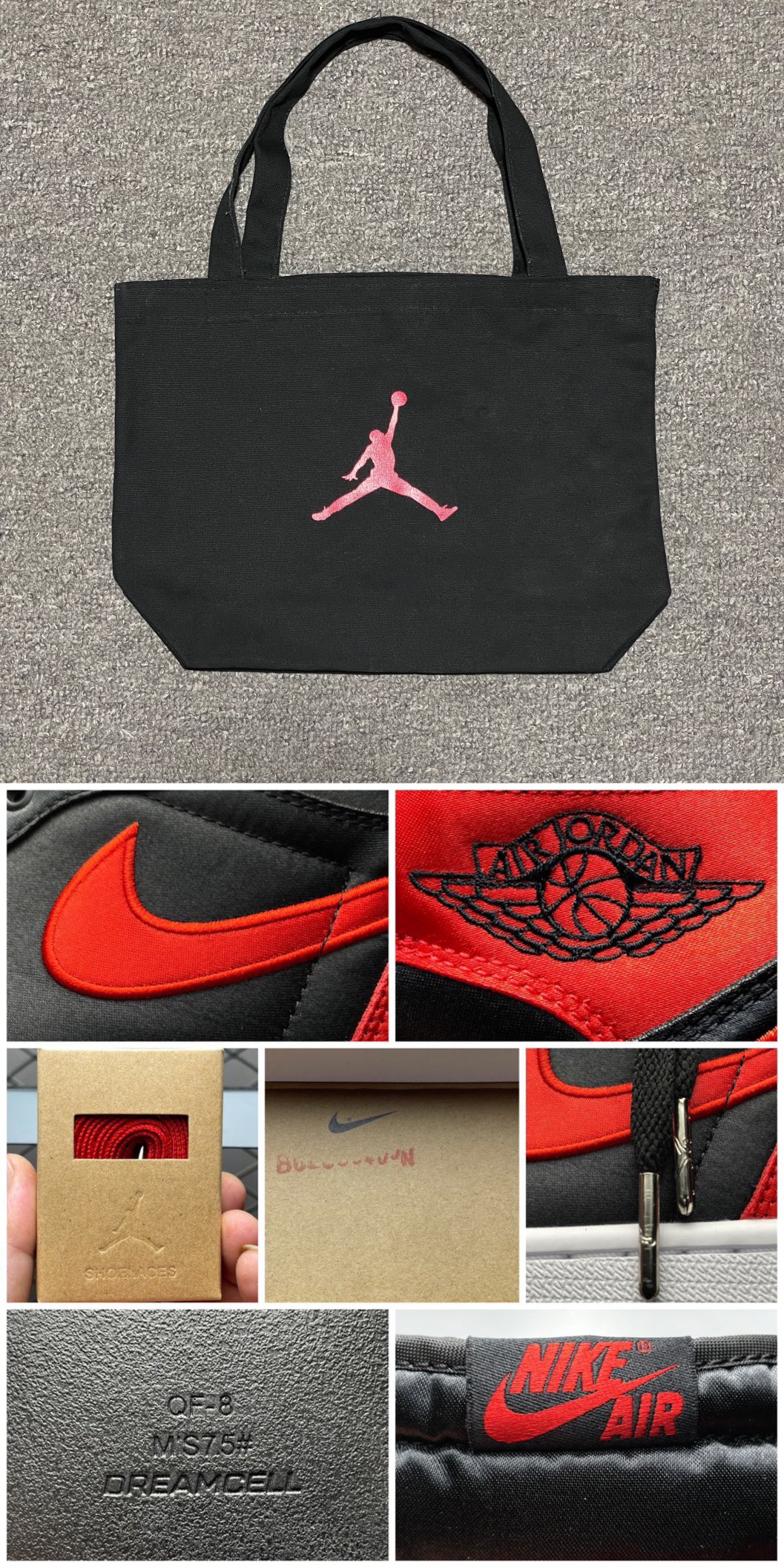 Replica Air Jordan Shoe Air Jordan 1 High OG Satin Bred FD4810-061 Size 36-45