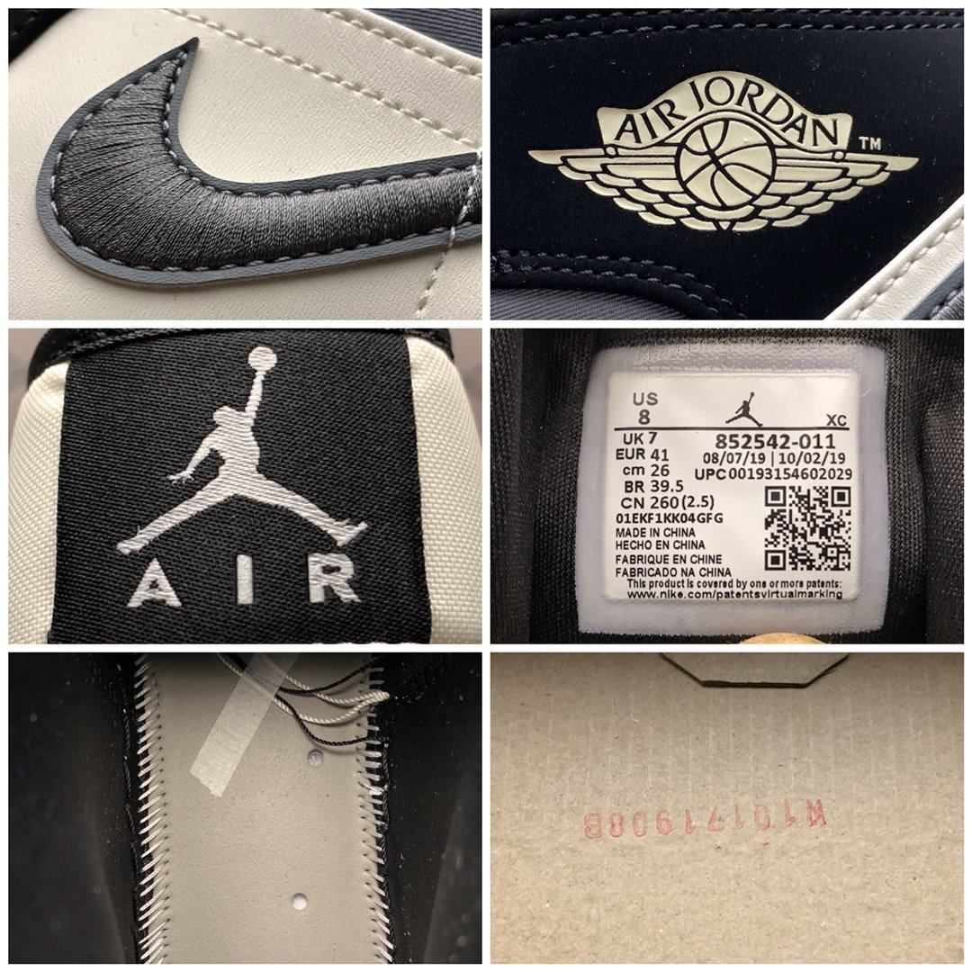 Replica Air Jordan Shoe Air Jordan 1 MID AJ1 852542-011 Size 40-46
