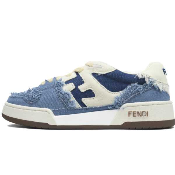 Replica Fendi Shoe Fendi Match Blue Cowboy