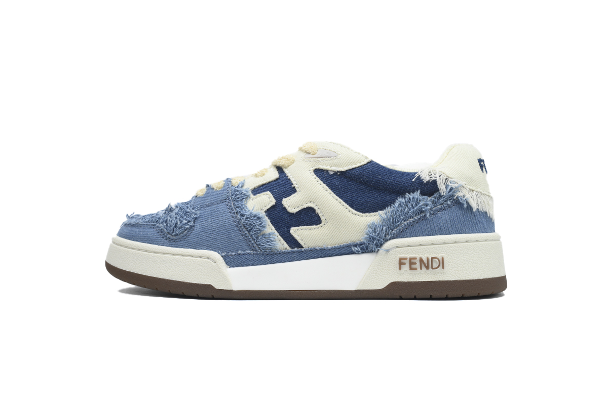 Replica Fendi Shoe Fendi Match Blue Cowboy