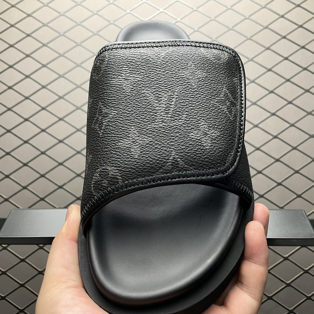 Replica Louis Vuitton Shoe Louis Vuitton Oasis Miami Damier Size 38-46 Black Classic