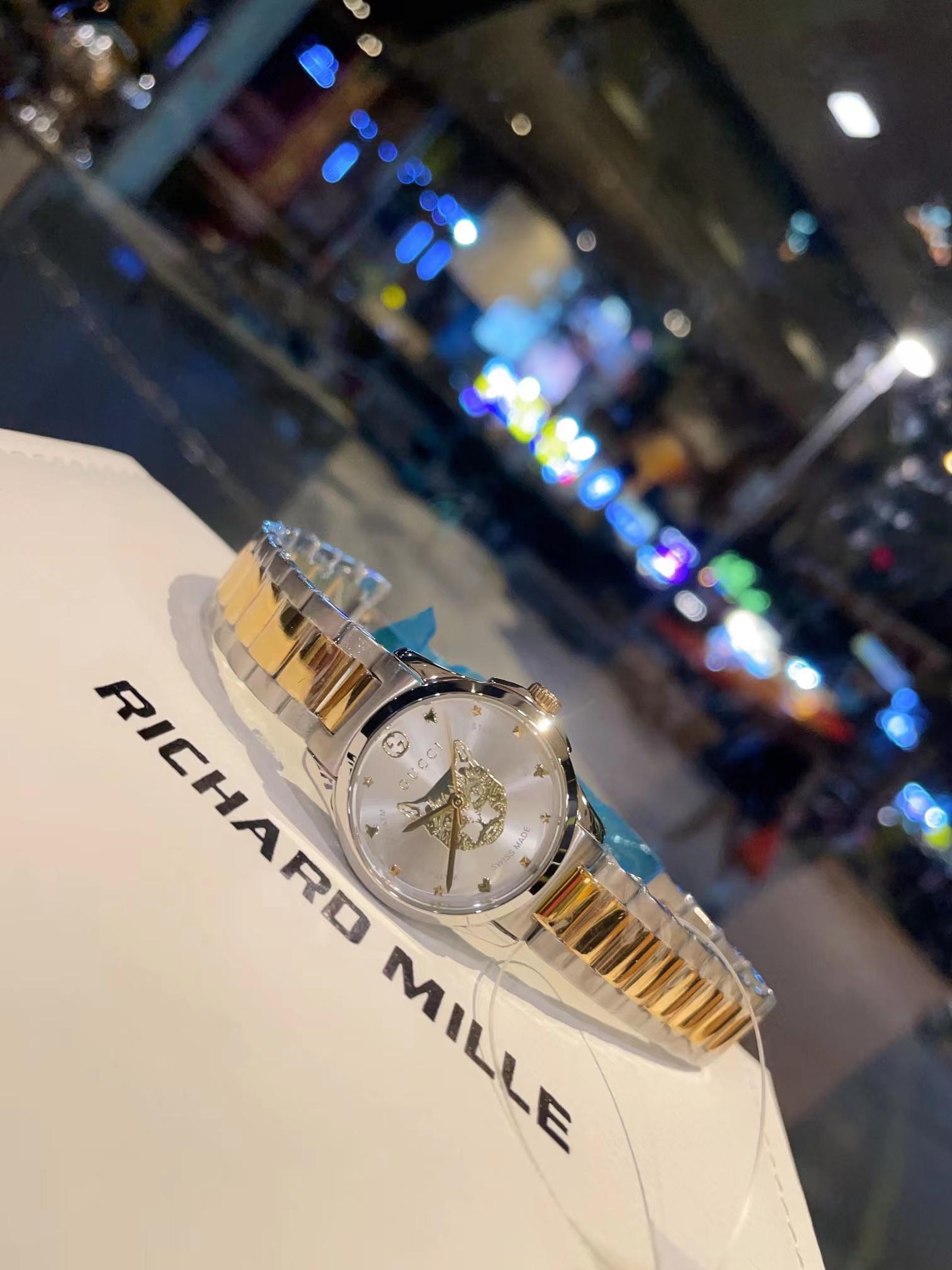 Replica Gucci 904l Stainless Steel Quartz Watch 28MM