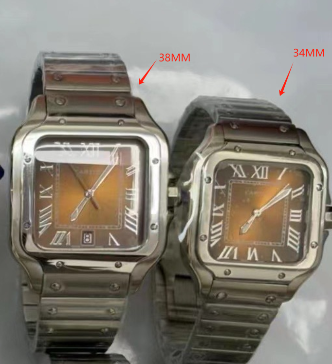 Replica Cartier Santos 904l Stainless Steel Automatic Mechanical Watch 34mm 38mm