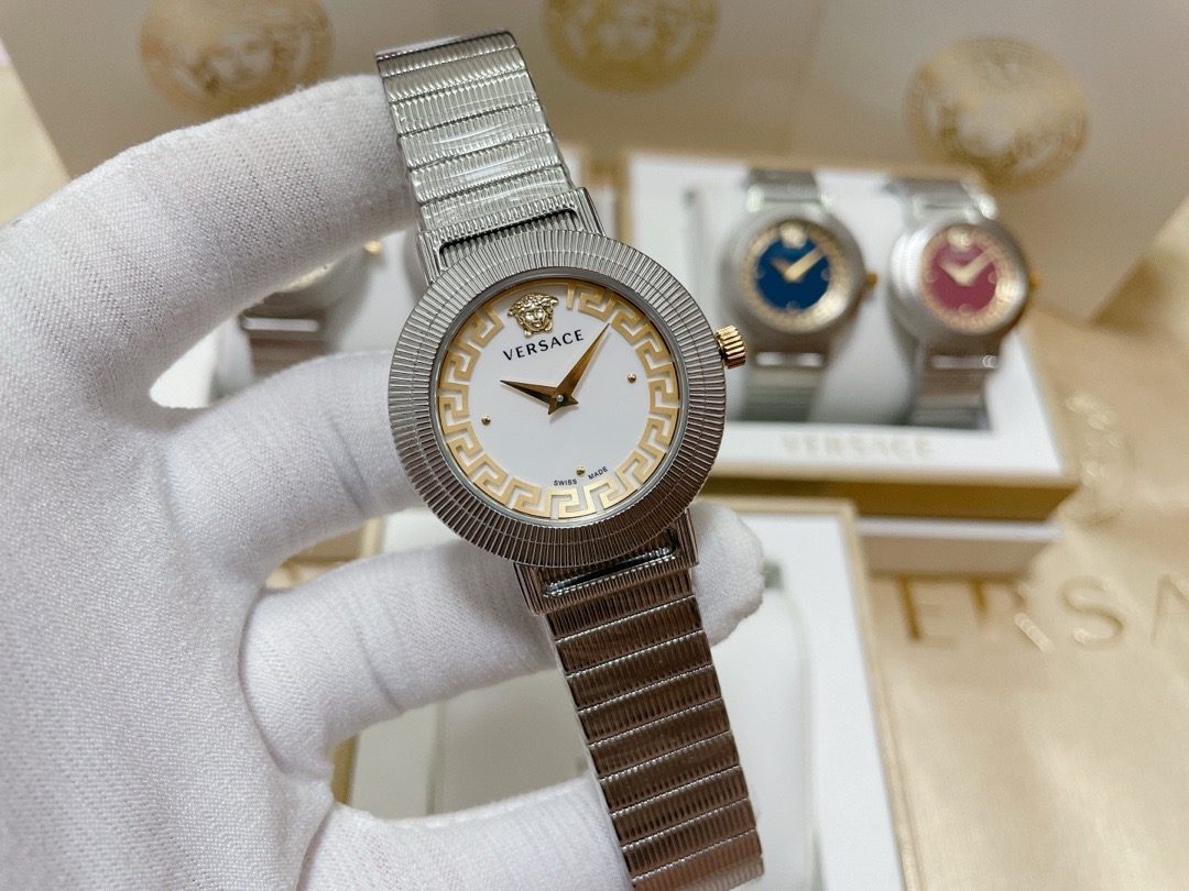 Replica Versace 904l Stainless Steel Quartz Watch 36MM