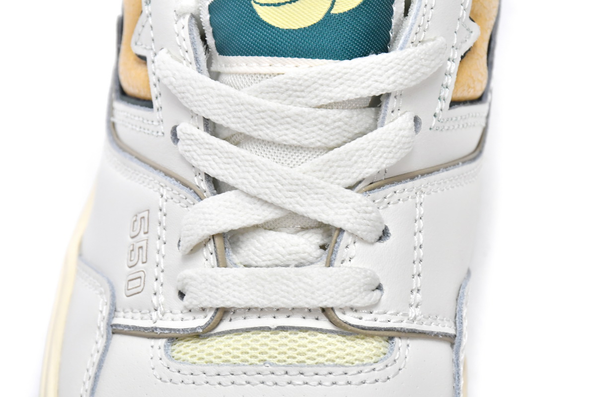 Replica New Balance Shoe BB550A2 Aim Leon Dore x New Balance 550 Green Yellow
