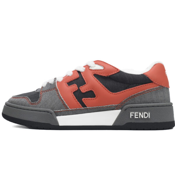 Replica Fendi Shoe  Fendi Match Grey Red